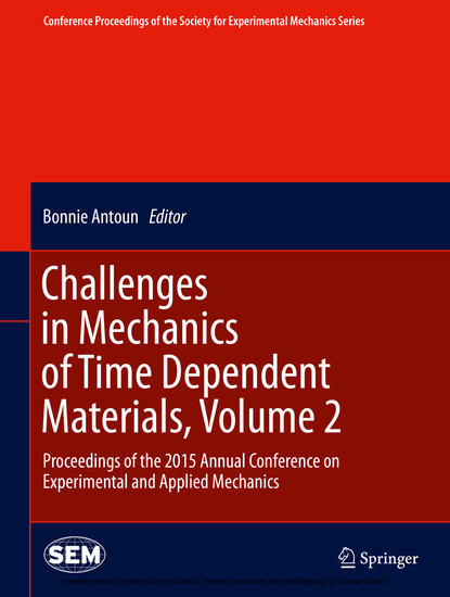 Challenges in Mechanics of Time Dependent Materials, Volume 2 main product photo