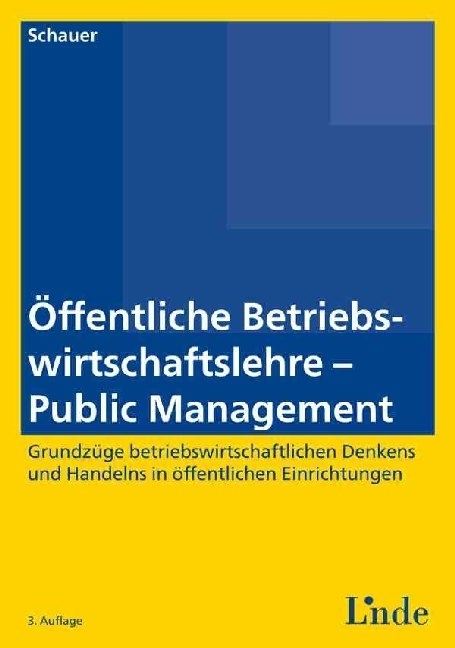 Öffentliche Betriebswirtschaftslehre - Public Management main product photo