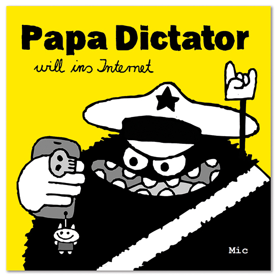Papa Dictator will ins Internet main product photo