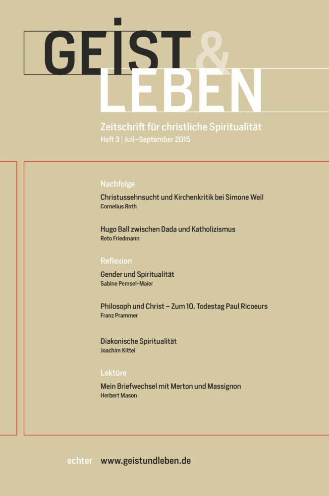 Geist und Leben 3/2015 main product photo