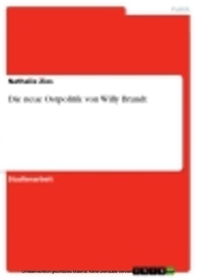 Die neue Ostpolitik von Willy Brandt main product photo