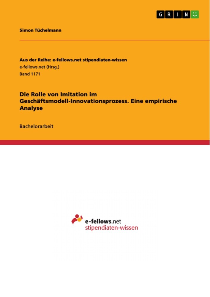 Die Rolle von Imitation im Geschäftsmodell-Innovationsprozess. Eine empirische Analyse main product photo