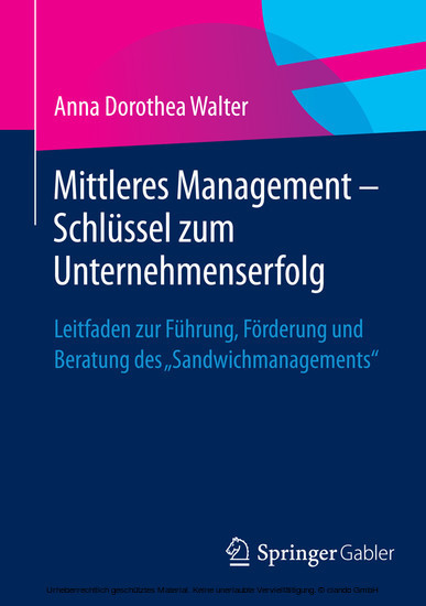 Mittleres Management - Schlüssel zum Unternehmenserfolg main product photo