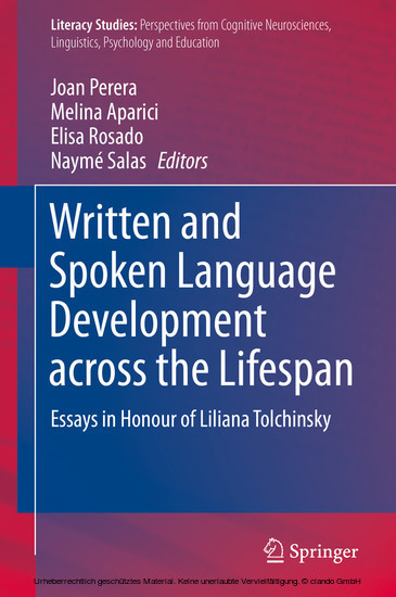 Written and Spoken Language Development across the Lifespan main product photo