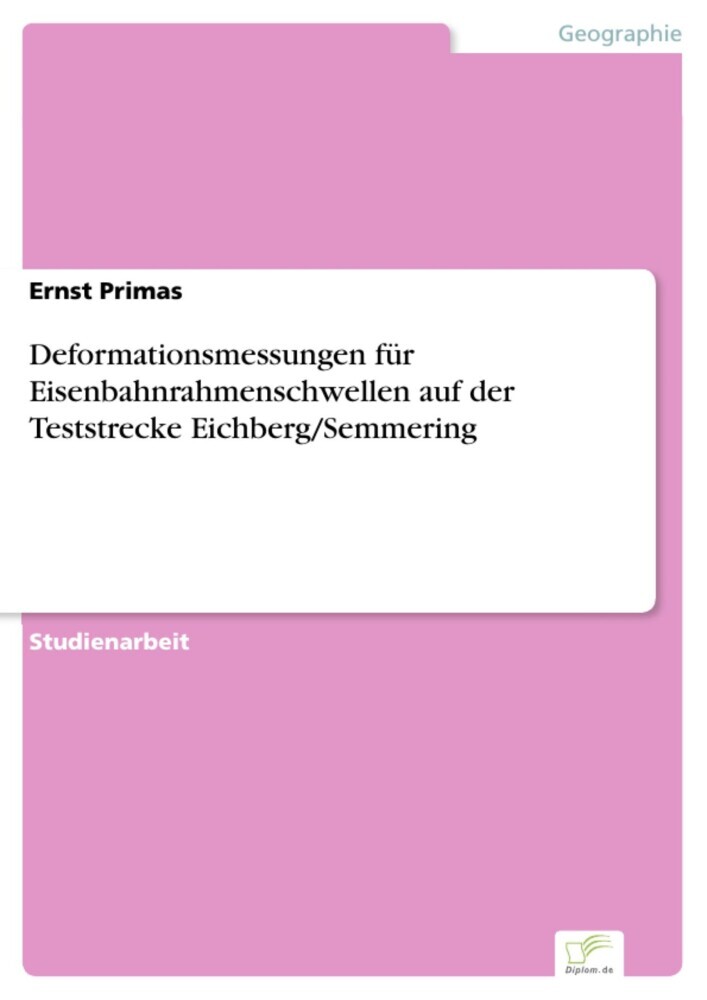 Deformationsmessungen für Eisenbahnrahmenschwellen auf der Teststrecke Eichberg/Semmering main product photo