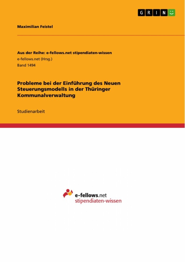 Probleme bei der Einführung des Neuen Steuerungsmodells in der Thüringer Kommunalverwaltung main product photo