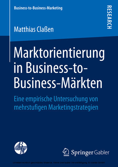 Marktorientierung in Business-to-Business-Märkten main product photo