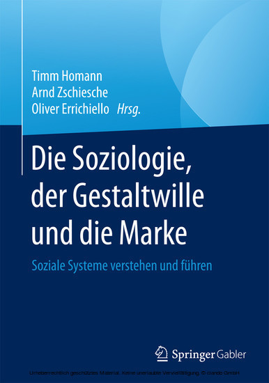 Die Soziologie, der Gestaltwille und die Marke main product photo