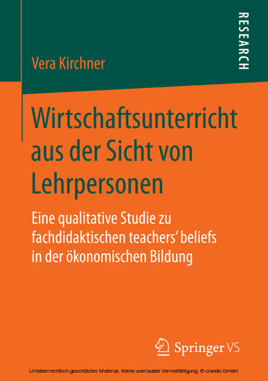 Wirtschaftsunterricht aus der Sicht von Lehrpersonen main product photo