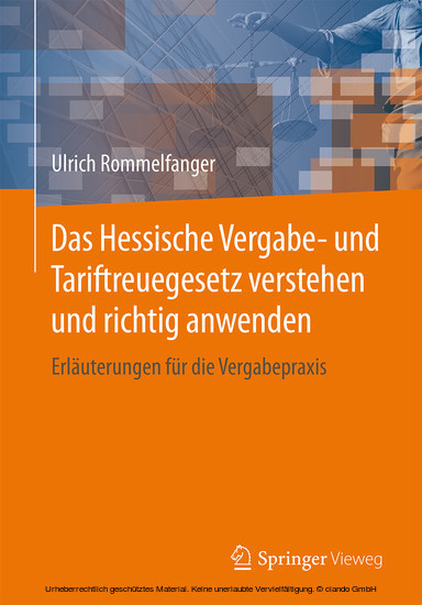 Das Hessische Vergabe- und Tariftreuegesetz verstehen und richtig anwenden main product photo