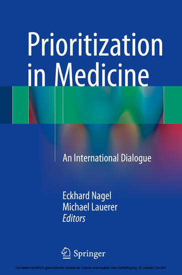 Prioritization in Medicine main product photo