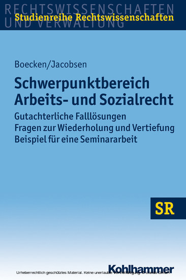Schwerpunktbereich Arbeits- und Sozialrecht main product photo