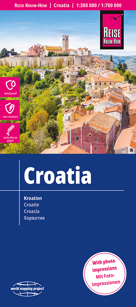Reise Know-How Landkarte Kroatien / Croatia (1:300.000 / 700.000) main product photo