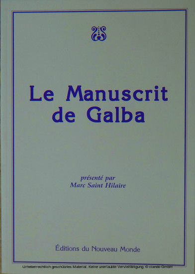 Le manuscrit de Galba main product photo