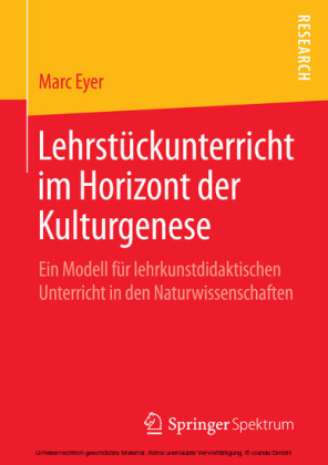 Lehrstückunterricht im Horizont der Kulturgenese