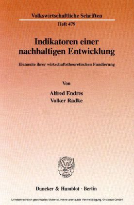 Indikatoren einer nachhaltigen Entwicklung.