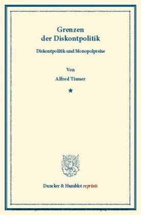 Grenzen der Diskontpolitik.