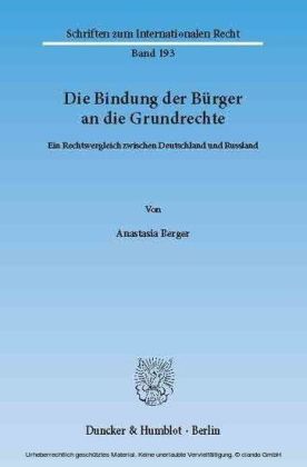 Die Bindung der Bürger an die Grundrechte.