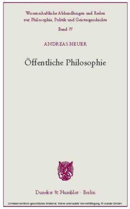 Öffentliche Philosophie.