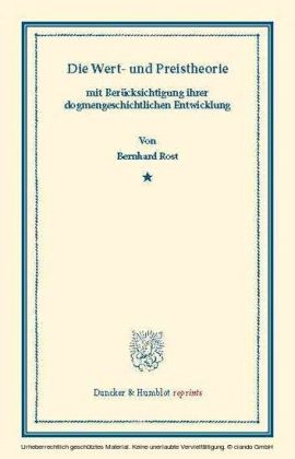 Die Wert- und Preistheorie