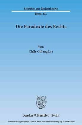Die Paradoxie des Rechts.