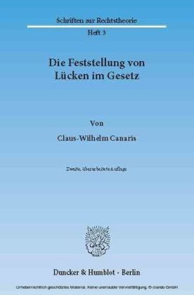 Die Feststellung von Lücken im Gesetz.