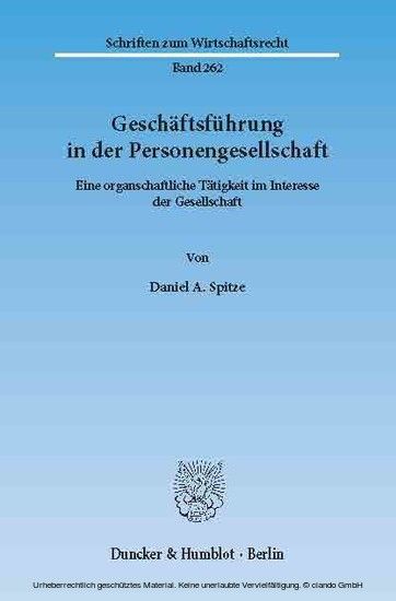 Geschäftsführung in der Personengesellschaft. main product photo