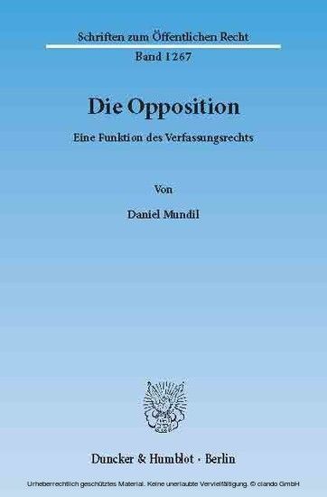 Die Opposition. main product photo