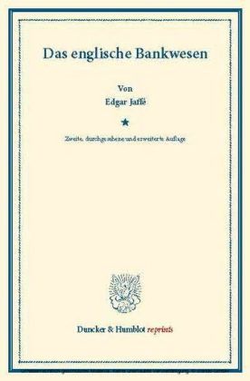 Das englische Bankwesen.