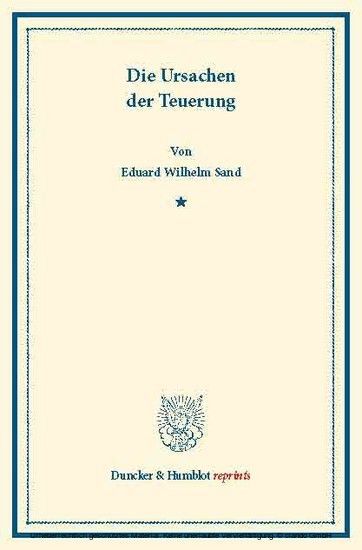 Die Ursachen der Teuerung. main product photo