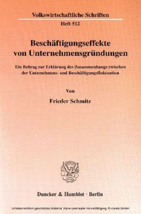 Beschäftigungseffekte von Unternehmensgründungen.