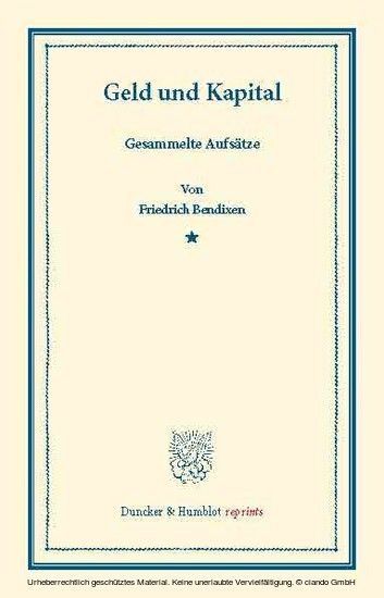 Geld und Kapital. main product photo