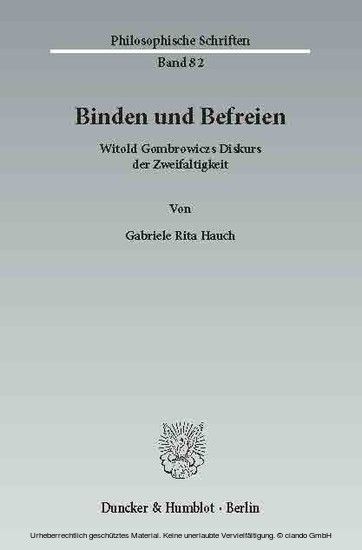 Binden und Befreien. main product photo