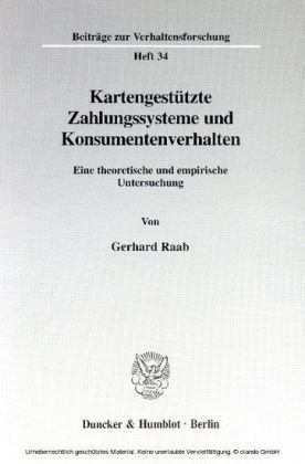 Kartengestützte Zahlungssysteme und Konsumentenverhalten.