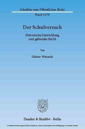 Der Schulversuch.