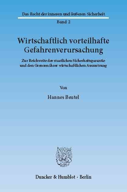 Wirtschaftlich vorteilhafte Gefahrenverursachung. main product photo