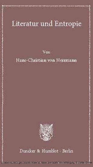 Literatur und Entropie. main product photo