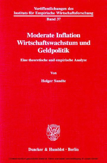 Moderate Inflation, Wirtschaftswachstum und Geldpolitik. main product photo