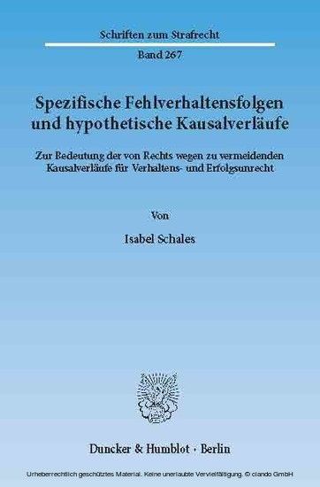 Spezifische Fehlverhaltensfolgen und hypothetische Kausalverläufe. main product photo