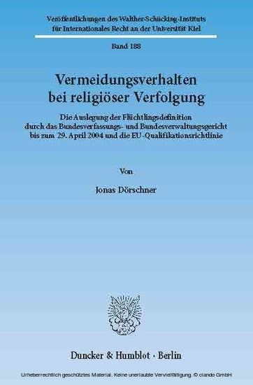 Vermeidungsverhalten bei religiöser Verfolgung. main product photo