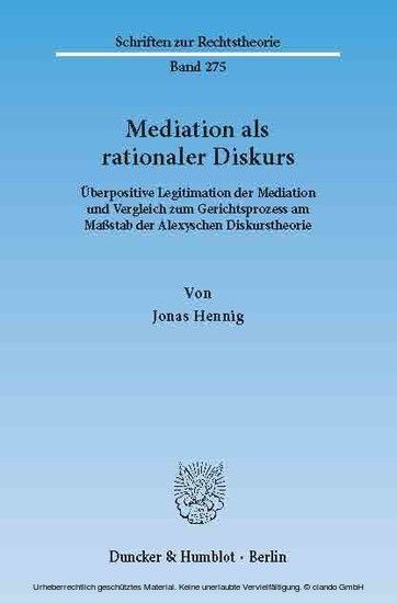 Mediation als rationaler Diskurs. main product photo