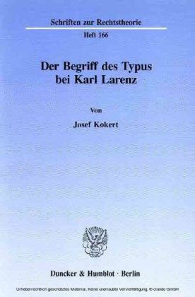 Der Begriff des Typus bei Karl Larenz.