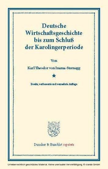 Deutsche Wirtschaftsgeschichte. main product photo
