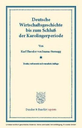 Deutsche Wirtschaftsgeschichte.