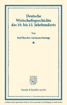 Deutsche Wirtschaftsgeschichte.