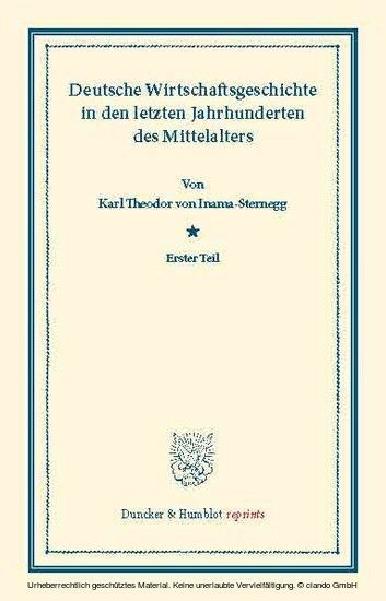 Deutsche Wirtschaftsgeschichte. main product photo