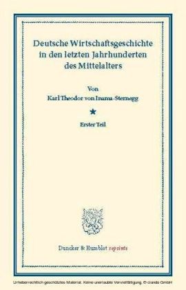 Deutsche Wirtschaftsgeschichte.