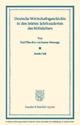 Deutsche Wirtschaftsgeschichte.