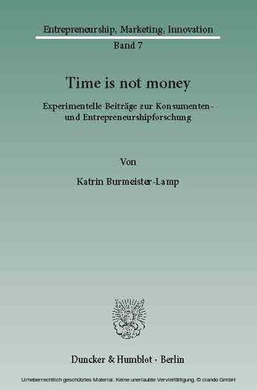 Time is not money. main product photo