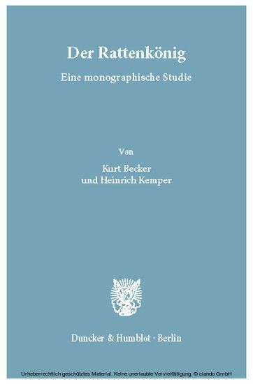 Der Rattenkönig. main product photo